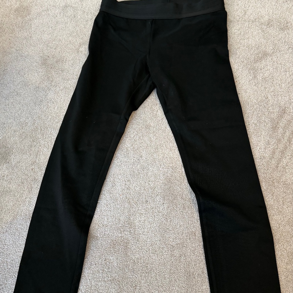 BCBG black straight leggings women’s large